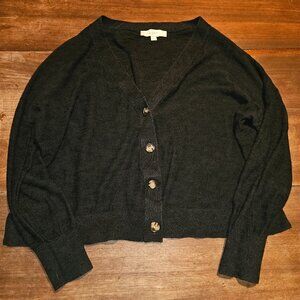 Loft size medium black cardigan